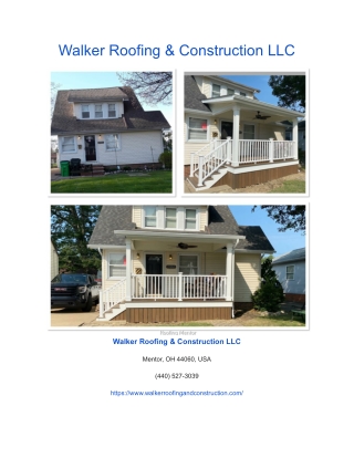 Walker Roofing & Construction LLC