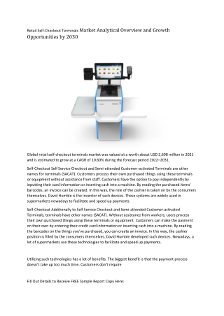 Retail Self-Checkout Terminals Market In-depth Insights
