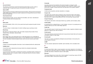 Fixed income glossary - Fmi Online