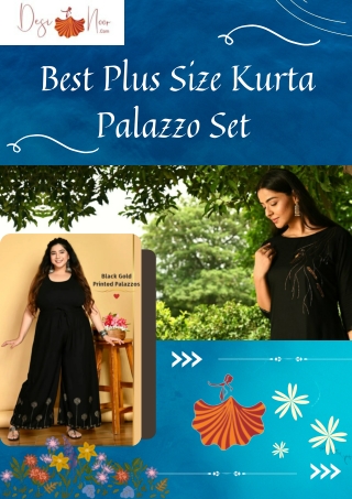 Best Plus Size Kurta Palazzo Set
