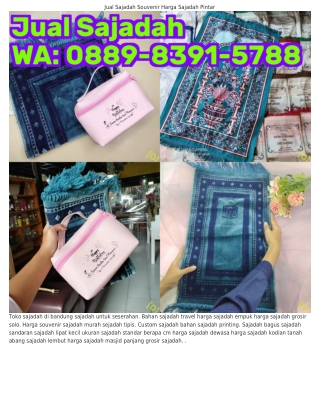 Ö88ᑫ•8ᣮᑫl•5788 (WA) Sajadah Tipis Premium Sablon Sajadah Terdekat
