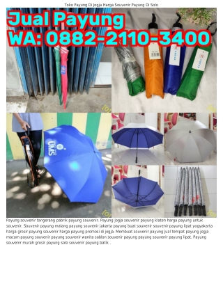 0882-2110-ЗԿ00 (WA) Souvenir Payung Yogyakarta Souvenir Payung Tangerang