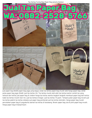౦882•2528•5766 (WA) Paper Bag 20 X 20 Paper Bag Murah Ukuran Besar
