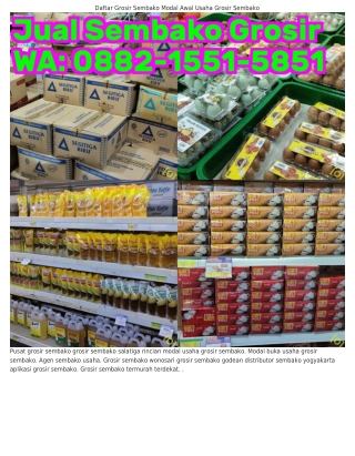 Ö88ᒿ_1551_5851 (WA) Pusat Grosir Sembako Di Yogyakarta Grosir Sembako Harga Mura