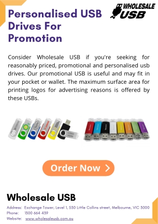 Personalised usb drives for Promotion