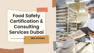 Food Safety Certification and Consulting Services Dubai