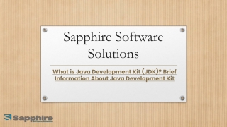 What is Java Development Kit (JDK) Brief Information About Java Development Kit