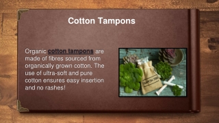 Cotton Tampons