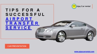 Suggestions For a Great Airport Transfer Service