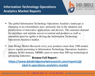 Information Technology Operations Analytics Market-ICT