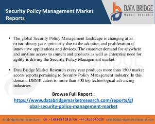 Security Policy Management Market-ICT