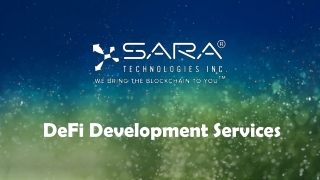 DeFi development services