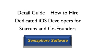 How to Hire Dedicated iOS App Developers for Your Project ?