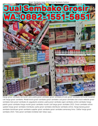 ౦88ᒿ~1551~5851 (WA) Toko Grosir Sembako Di Yogyakarta Cara Menata Toko Grosir Se