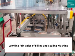 Working Principles of Filling and Sealing Machine