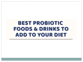 Best Probiotic Foods & Drinks to Add To Your Diet - Yakult India