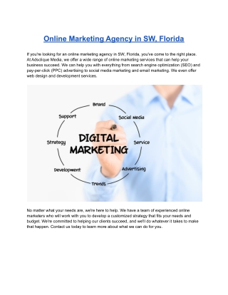 Online Marketing Agency in SW, Florida