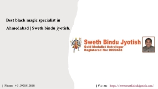 Best black magic specialist in ahmedabad|Sweth Bindu Jyotish