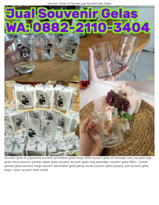 088ᒿ.ᒿll0.ᣮԿ0Կ (WA) Souvenir Gelas 450 Ml Toko Souvenir Gelas Semarang