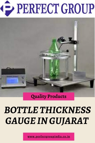 Bottle thickness gauge in Gujarat | Perfectgroupindia