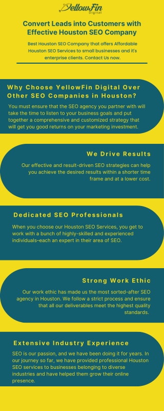 Houston SEO Company - YellowFin Digital