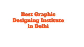 Best Graphic Designing Institute in Delhi