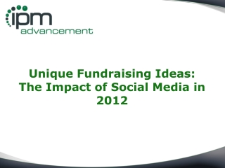 Unique Fundraising Ideas: The Impact of Social Media