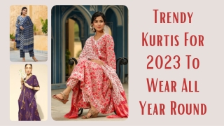 Trendy Kurtis for 2023 to Wear All Year Round