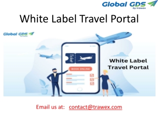 White Label Travel Portal