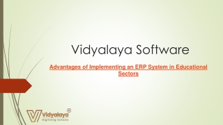 Advantages of Implementing an ERP System in Educational Sectors