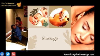 Get an Excellent Massage in Toronto - King Thai Massage