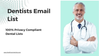 Dentists email lists