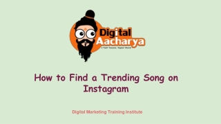 How to Find a Trending Song on Instagram