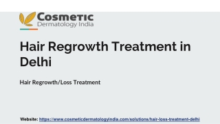 Hair Regrowth Treatment in Delhi