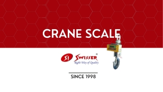 Get High-quality Crane Scale - Swisser Instruments