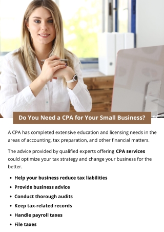 Do You Need a CPA for Your Small Business?