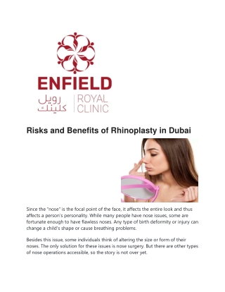 Rhinoplasty in Dubai