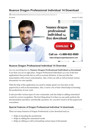 Nuance Dragon Professional Individual 14
