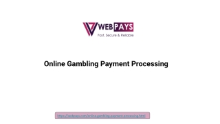 Online Gambling Payment Processing