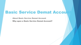 Basic Service Demat Account | Motilal Oswal