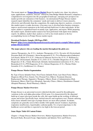 Pompe Disease Market 1