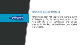 Swimming Lessons Sengkang  Swimmerse.com