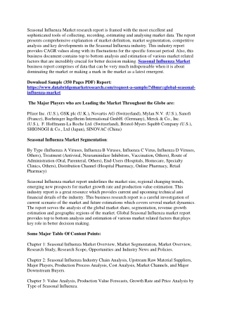 Seasonal Influenza Market