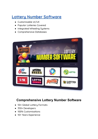 Lottery Number Software