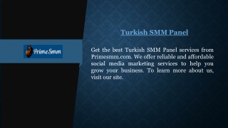 Turkish Smm Panel | Primesmm.com