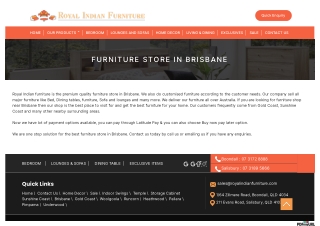 Furniture Store in Brisbane