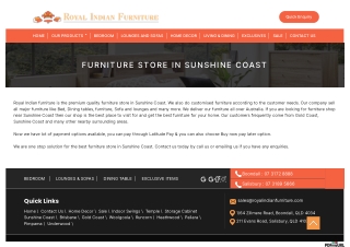 Furniture Store in Sunshine Coast