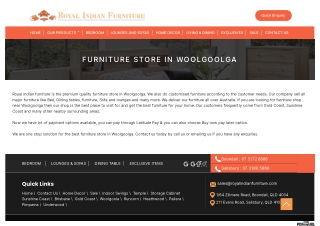 Furniture Store in Woolgoolga