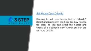 Sell House Cash Orlando  3stephomebuyer.com