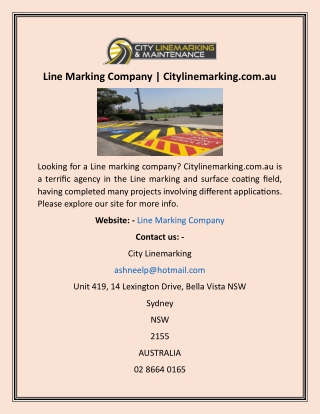 Line Marking Company  Citylinemarking.com